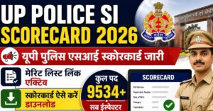 UP Police SI Scorecard 2026